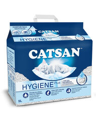 Влажный наполнитель Catsan Hygiene Plus для кошек 5 л цена и информация | Наполнитель для кошек | hansapost.ee