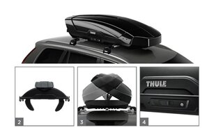 Katuseboks Thule Motion XT M, must hind ja info | Katuseboksid | hansapost.ee