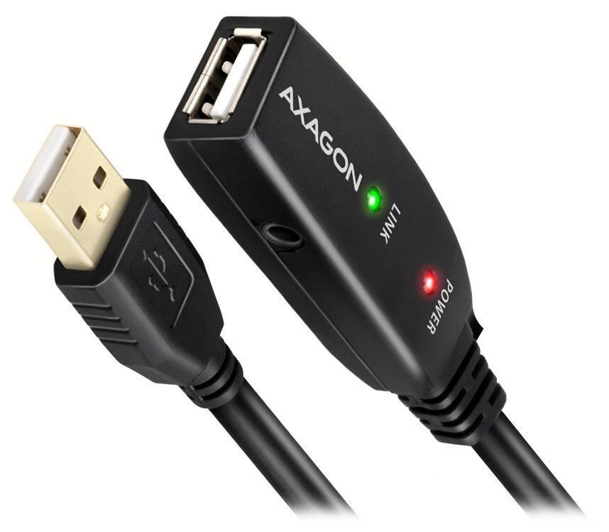 Axagon USB 2.0A-M, 10 m цена и информация | Juhtmed ja kaablid | hansapost.ee