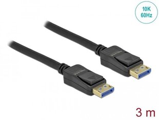 Delock, DisplayPort 2.0, 3 m hind ja info | Juhtmed ja kaablid | hansapost.ee