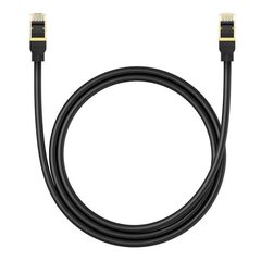 Network cable cat.8 Baseus Ethernet RJ45, 40Gbps, 1m (black) цена и информация | Кабели и провода | hansapost.ee