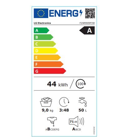 LG F2WR909P3W hind ja info | Pesumasinad | hansapost.ee