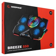 Rampage Breeze S50 RGB hind ja info | Sülearvuti tarvikud | hansapost.ee