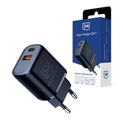 Accessories - 3mk Hyper Charger 20W Black цена и информация | Зарядные устройства для телефонов | hansapost.ee