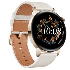 Kahjustatud pakendiga toode. Huawei Watch GT 3 42mm, White Leather 55027150 hind ja info | Mobiiltelefonid, foto- ja videotooted defektiga pakendis | hansapost.ee