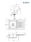 Deante graniidist köögivalamu Deante Zorba koos segistiga ZQZVA113, Alabaster цена и информация | Köögivalamud | hansapost.ee