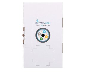 Extralink CAT6 FTP (F/UTP) V2 Outdoor | Витая пара | 305М цена и информация | Кабели и провода | hansapost.ee