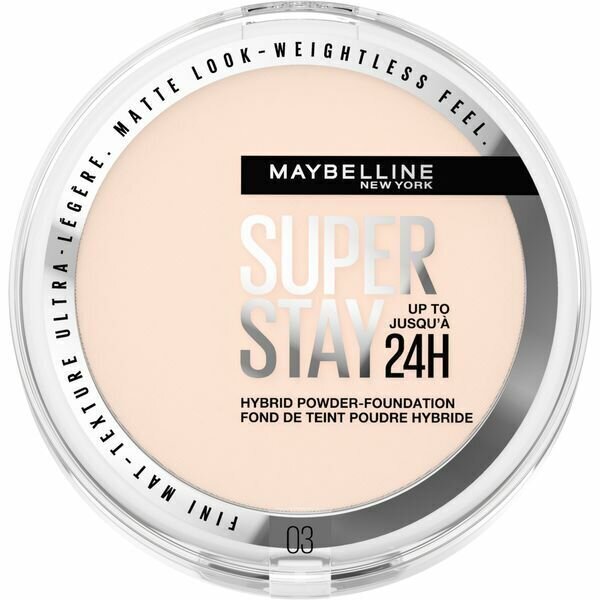 Puuder jumestuskreem SuperStay 24H (Hybrid Powder-Foundation) 9 g цена и информация | Jumestuskreemid ja puudrid | hansapost.ee