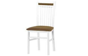 Набор из 2 обеденных стульев Mars 131, белый/коричневый цена и информация | Стулья для кухни и столовой | hansapost.ee