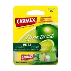 Бальзам для губ Carmex Lime Twist Lip Balm SPF 15 с запахом лимона, 4.25 г цена и информация | Помады, бальзамы, блеск для губ | hansapost.ee