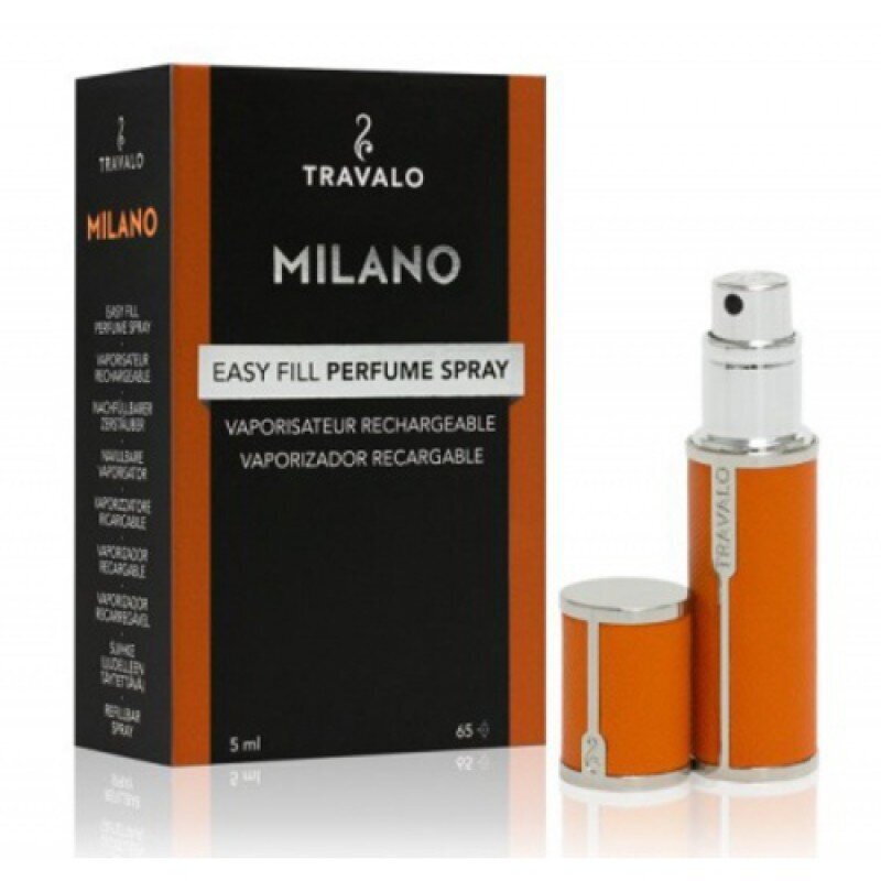 Täidetav parfüümipudel Travalo Milano Orange, 5 ml цена и информация | Kosmeetikakotid ja meigipeeglid | hansapost.ee