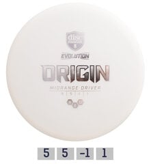 Discgolfi ketas Midrange Driver Neo Origin Evolution, valge цена и информация | Discgolf | hansapost.ee