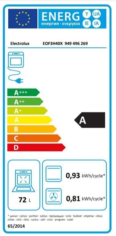 Electrolux SurroundCook 600 EOF3H40X hind ja info | Ahjud | hansapost.ee