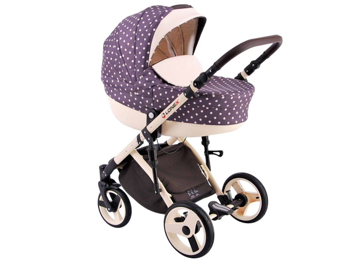 Universaalne lapsevanker Lonex Comfort Standart 2in1, COM03 purple hind ja info | Vankrid, jalutuskärud | hansapost.ee