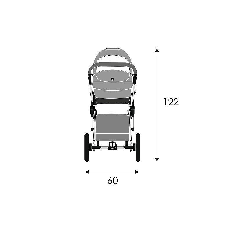 Universaalne lapsevanker Lonex Comfort Standart 2in1, COM07 blue цена и информация | Vankrid, jalutuskärud | hansapost.ee