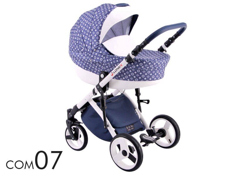 Universaalne lapsevanker Lonex Comfort Standart 2in1, COM07 blue цена и информация | Vankrid, jalutuskärud | hansapost.ee