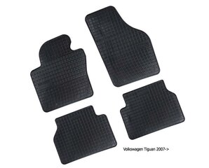 Kummimatid Volkswagen Tiquan 2007-2016 /4pc, 0400 цена и информация | Модельные резиновые коврики | hansapost.ee