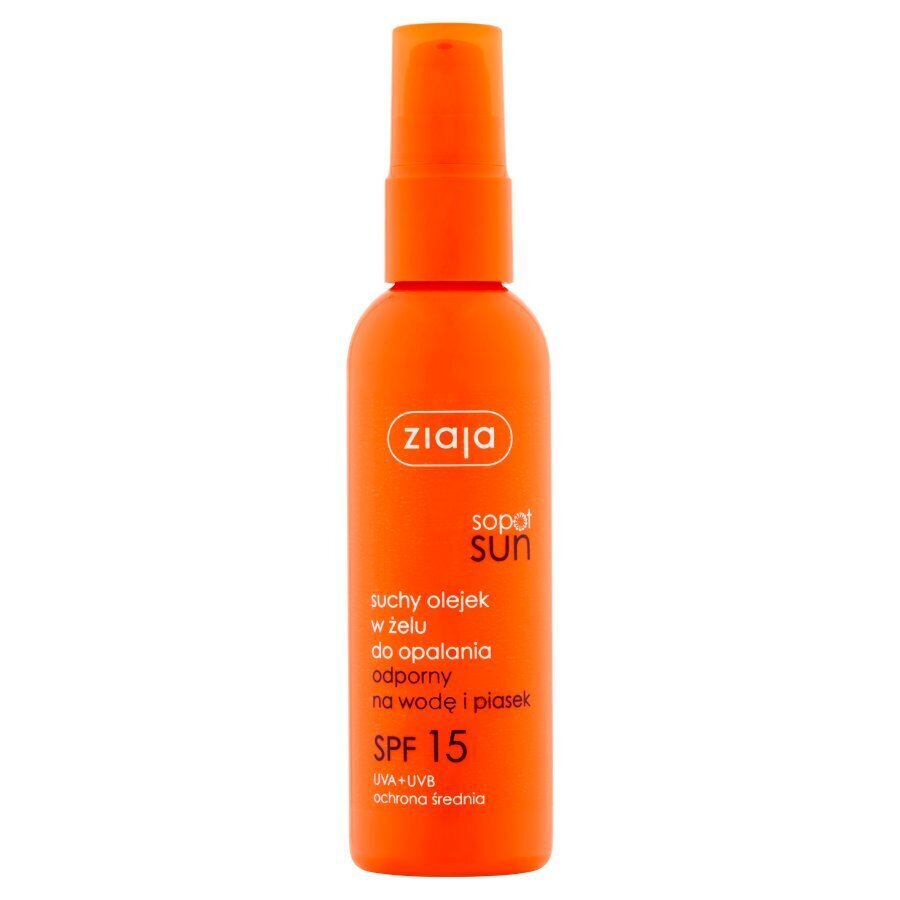 Päikesekaitseõli Ziaja Sopot Sun SPF15, 90 ml цена и информация | Päikesekaitse ja päevitusjärgsed kreemid | hansapost.ee