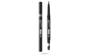 Kulmupliiats Pupa Full Eyebrow Pencil 002 Brown, 0.2 g цена и информация | Карандаши, краска для бровей | hansapost.ee