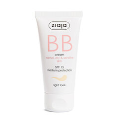 BB крем Ziaja BB SPF15 Light Tone, 50 мл цена и информация | Кремы для лица | hansapost.ee