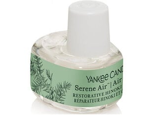 Õhuniisutaja lõhnatäidis Yankee Candle Serene Air Refil Restorative Hinoki and Juniper, 17 ml hind ja info | Lõhnapulgad ja kodulõhnastajad | hansapost.ee