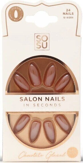 Kunstküüned Artificial nails Chocolate Salon Nails, 24 tk. hind ja info | Maniküüri ja pediküüri tarvikud | hansapost.ee