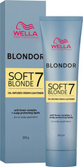 Крем для осветления волос Wella Professionals Blondor Soft Blonde, 200 г цена и информация | Краска для волос | hansapost.ee
