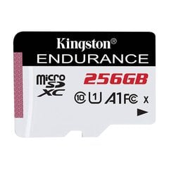 Memory card microSD 256GB Kingston 95|45MB|s C Endurance цена и информация | Kingston Мобильные телефоны, Фото и Видео | hansapost.ee