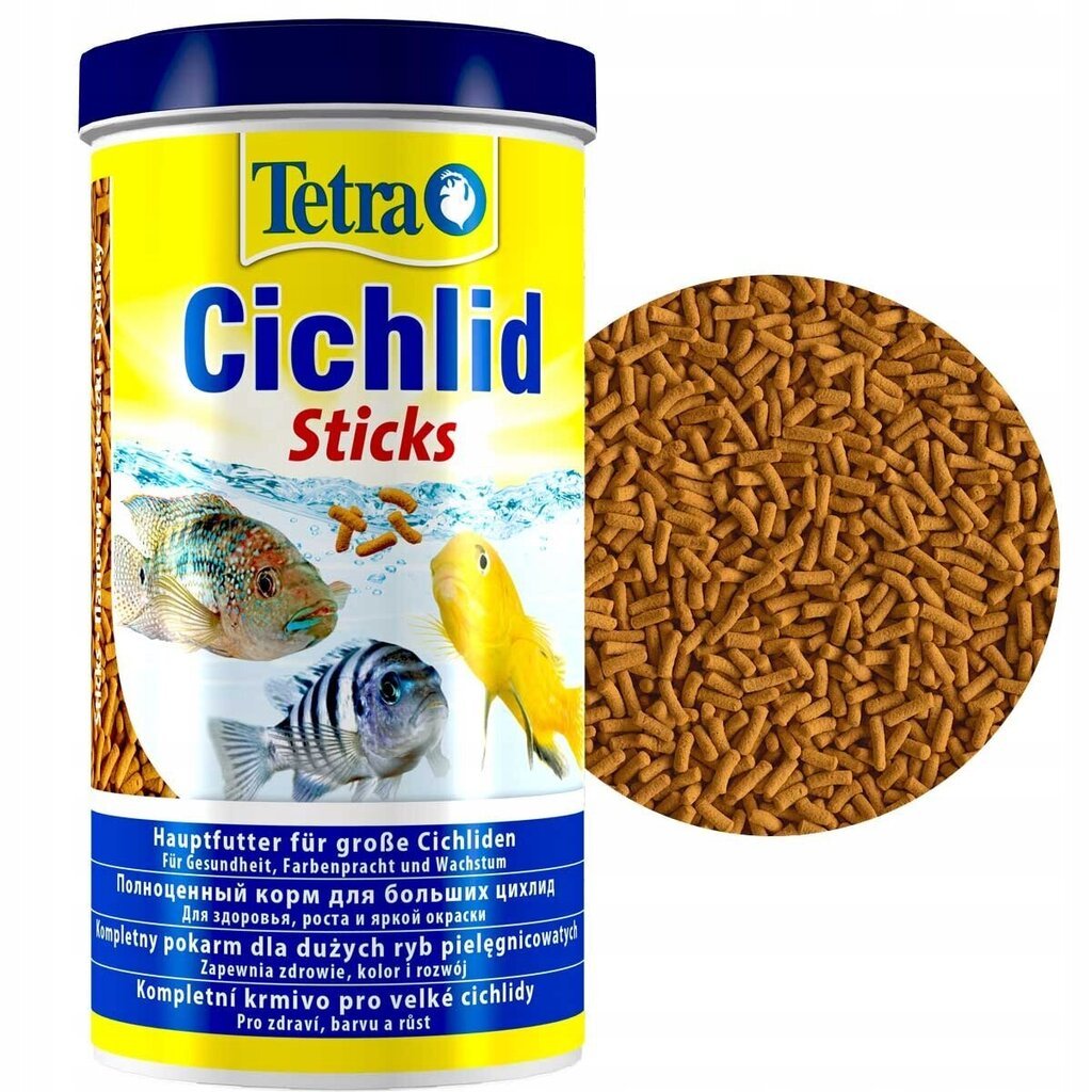 Kalatoit Tetra Cichlid Sticks, 1000 ml цена и информация | Kalade toit | hansapost.ee