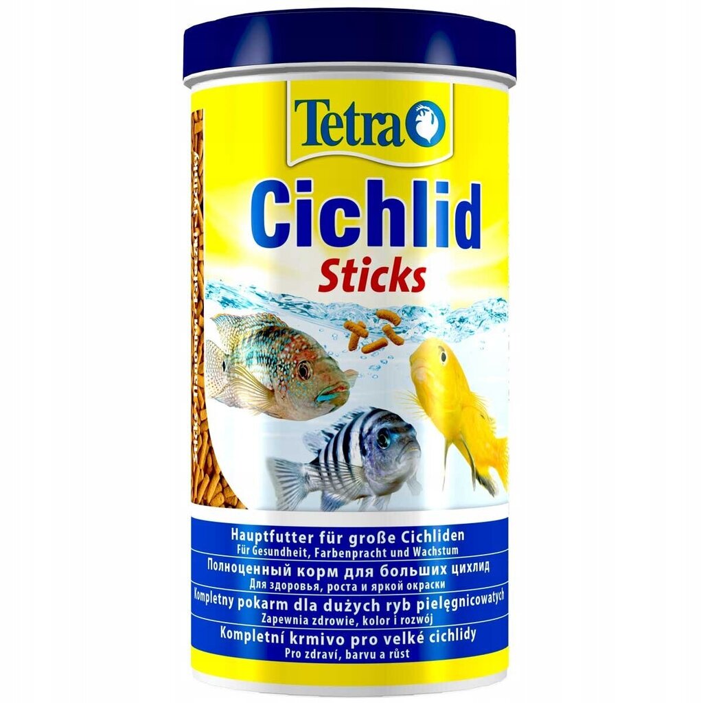 Kalatoit Tetra Cichlid Sticks, 1000 ml цена и информация | Kalade toit | hansapost.ee