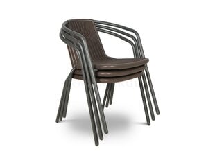 Кресло Simple, коричневый цена и информация | Садовые стулья, кресла, пуфы | hansapost.ee