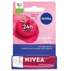 Бальзам для губ Nivea 24H Mett-In Moisture Cherry Shine, 4,8 г цена и информация | Помады, бальзамы, блеск для губ | hansapost.ee