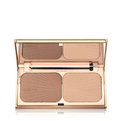 Палитра для контурирования лица Charlotte Tilbury Medium Filmstar Bronz &amp; Glow, 22,5 г цена и информация | Бронзеры (бронзаторы), румяна | hansapost.ee