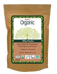 Radico Organic Reetha Powder, 100 g hind ja info | Juuksemaskid, õlid ja seerumid | hansapost.ee