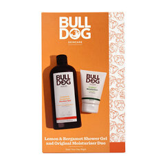 Набор для ухода за телом Bulldog Lemon &amp; Bergamot Duo для мужчин: гель для душа, 500 мл + увлажняющий крем для тела, 100 мл цена и информация | Bulldog Косметика для тела | hansapost.ee