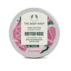 Kehavõi normaalsele nahale The Body Shop British Rose, 50 ml цена и информация | Кремы, лосьоны для тела | hansapost.ee