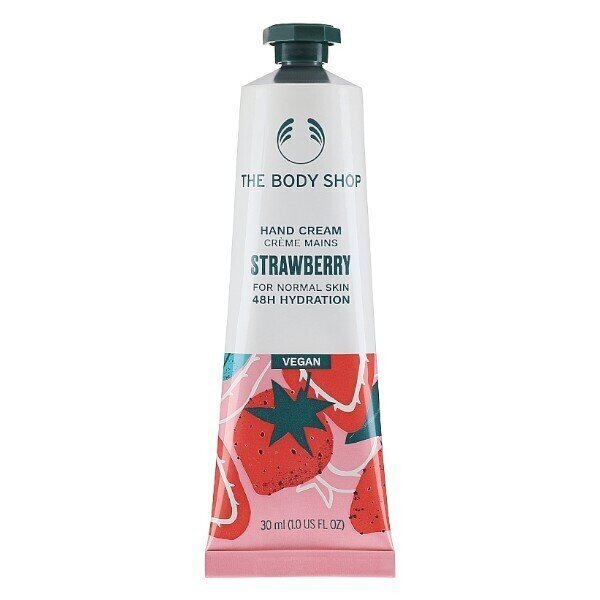 Kätekreem The Body Shop Strawberry, 30 ml цена и информация | Kehakreemid, kehaõlid ja losjoonid | hansapost.ee