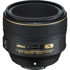 Nikon AF-S NIKKOR 58mm f/1.4G hind ja info | Fotoaparaatide objektiivid | hansapost.ee