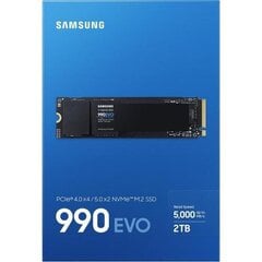 Samsung 990 EVO NVMe M.2 SSD 2TB цена и информация | Внутренние жёсткие диски (HDD, SSD, Hybrid) | hansapost.ee