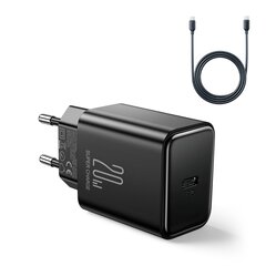 USB C Charger 20W PD Joyroom JR-TCF06 with USB C Cable - Lightning - black цена и информация | Зарядные устройства для телефонов | hansapost.ee