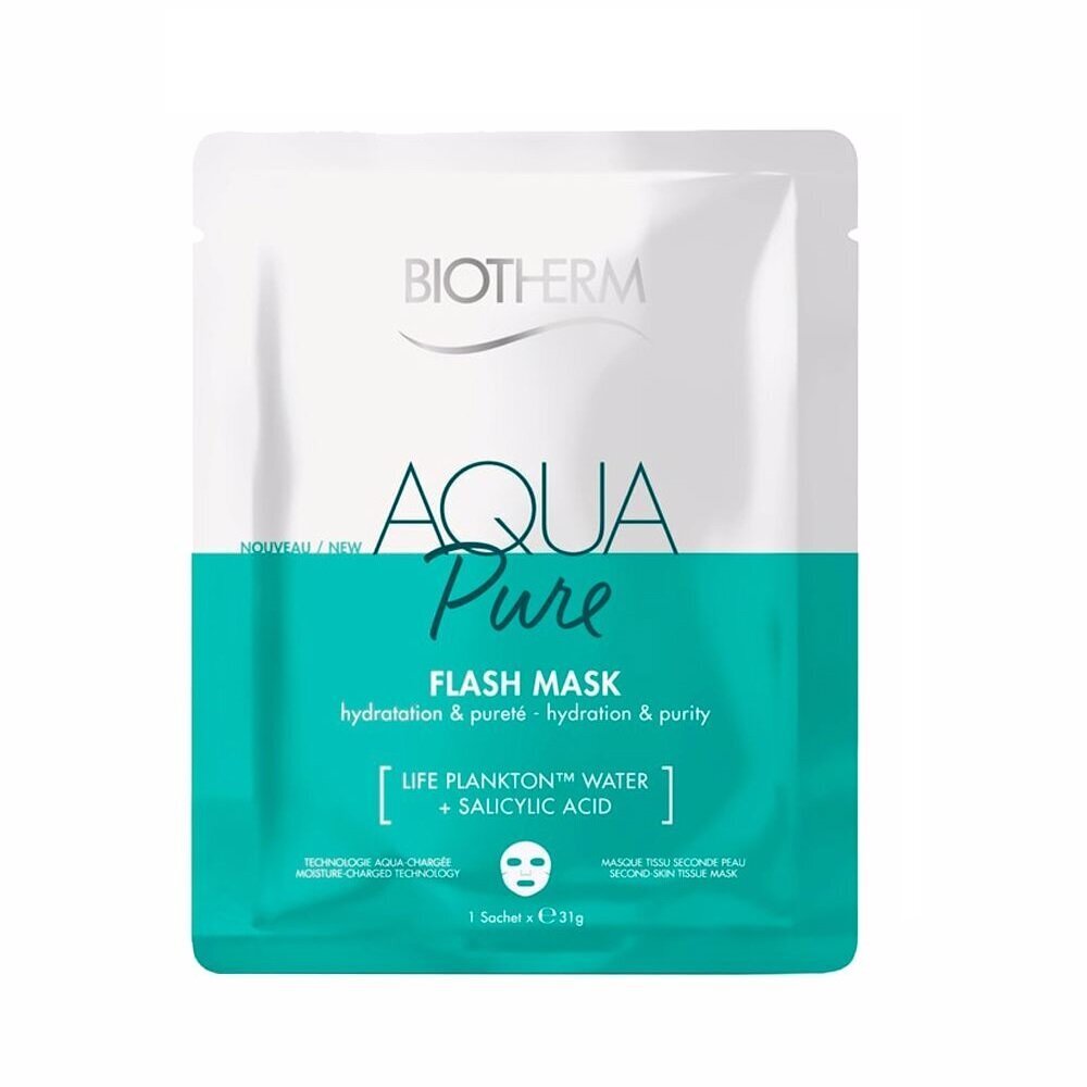 Niisutav näomask salitsüülhappega Biotherm Aqua Pure, 35 ml цена и информация | Näomaskid ja silmamaskid | hansapost.ee