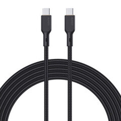 Cable Aukey CB-KCC101 USB-C to USB-C 1m (black) цена и информация | Кабели для телефонов | hansapost.ee