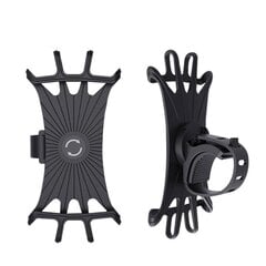 Swivel silicone bike holder - black цена и информация | Держатели для телефонов | hansapost.ee