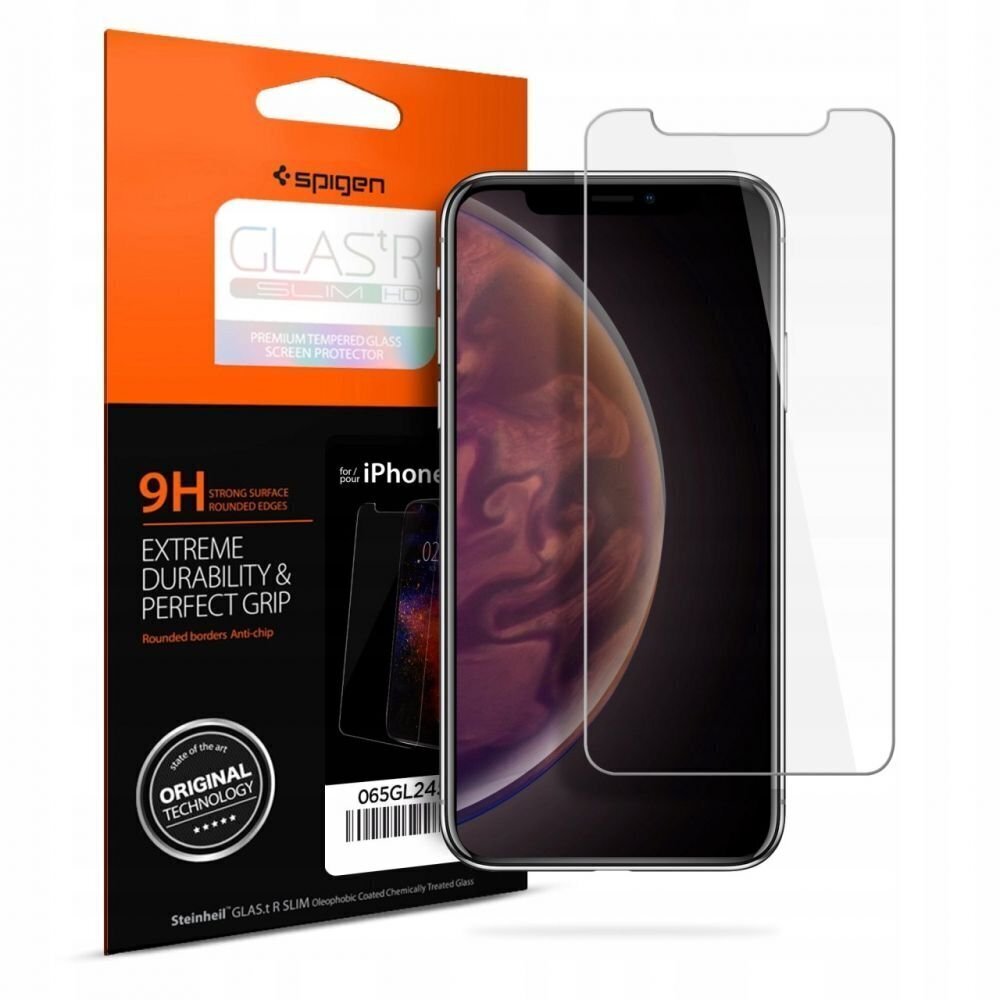 SPIGEN SLIM защитное стекло предназначено для iPhone XI, iPhone XS ,iPhone  X цена | hansapost.ee