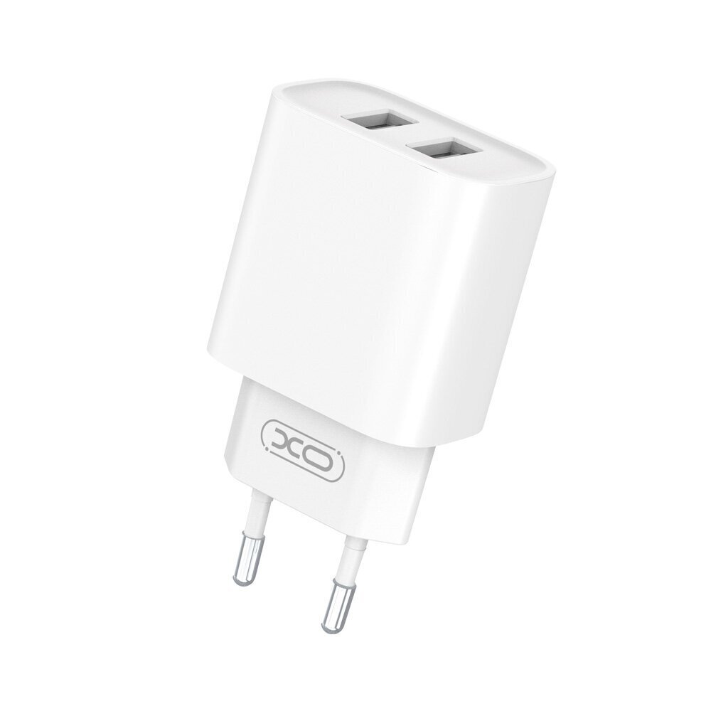 XO wall charger CE02C 2x USB 2,1A white hind ja info | Laadijad mobiiltelefonidele | hansapost.ee