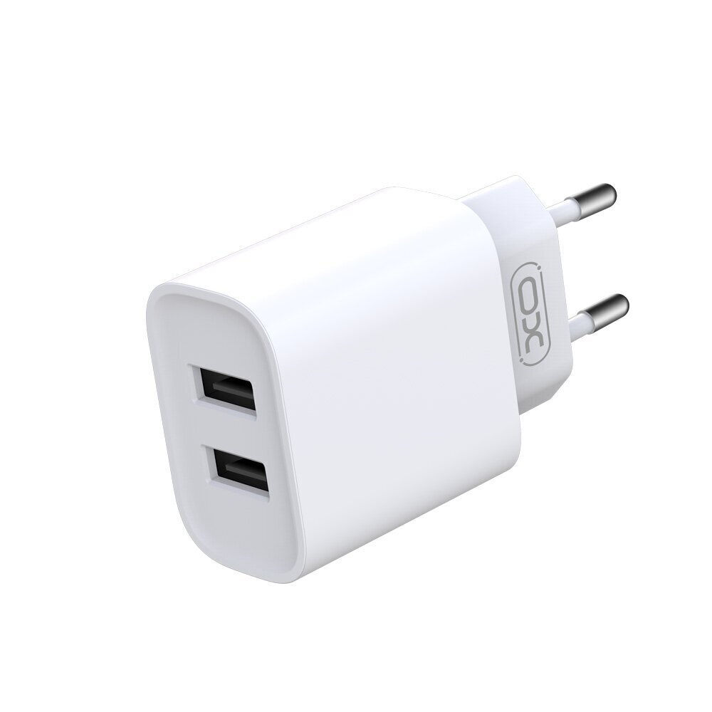 XO wall charger CE02C 2x USB 2,1A white цена и информация | Laadijad mobiiltelefonidele | hansapost.ee