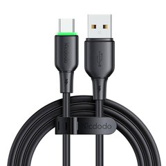 USB to USB-C Cable Mcdodo CA-4751 with LED light 1.2m (black) цена и информация | Borofone 43757-uniw | hansapost.ee