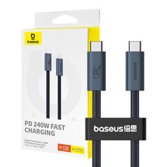 Baseus Flash Series 2 Data Cable Type-C to Type-C 240W 1m Cluster Black цена и информация | Borofone 43757-uniw | hansapost.ee