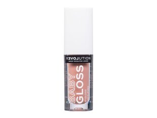 Блеск для губ Makeup Revolution Baby Gloss Babe Lip Gloss, 2.2 мл, Sugar #CBAEA8 цена и информация | Помады, бальзамы, блеск для губ | hansapost.ee