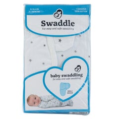 Mähkimistekk SwaddleMe Little Star 40461, valge, S, 0-3 kuud цена и информация | Пеленальные доски и пеленки | hansapost.ee